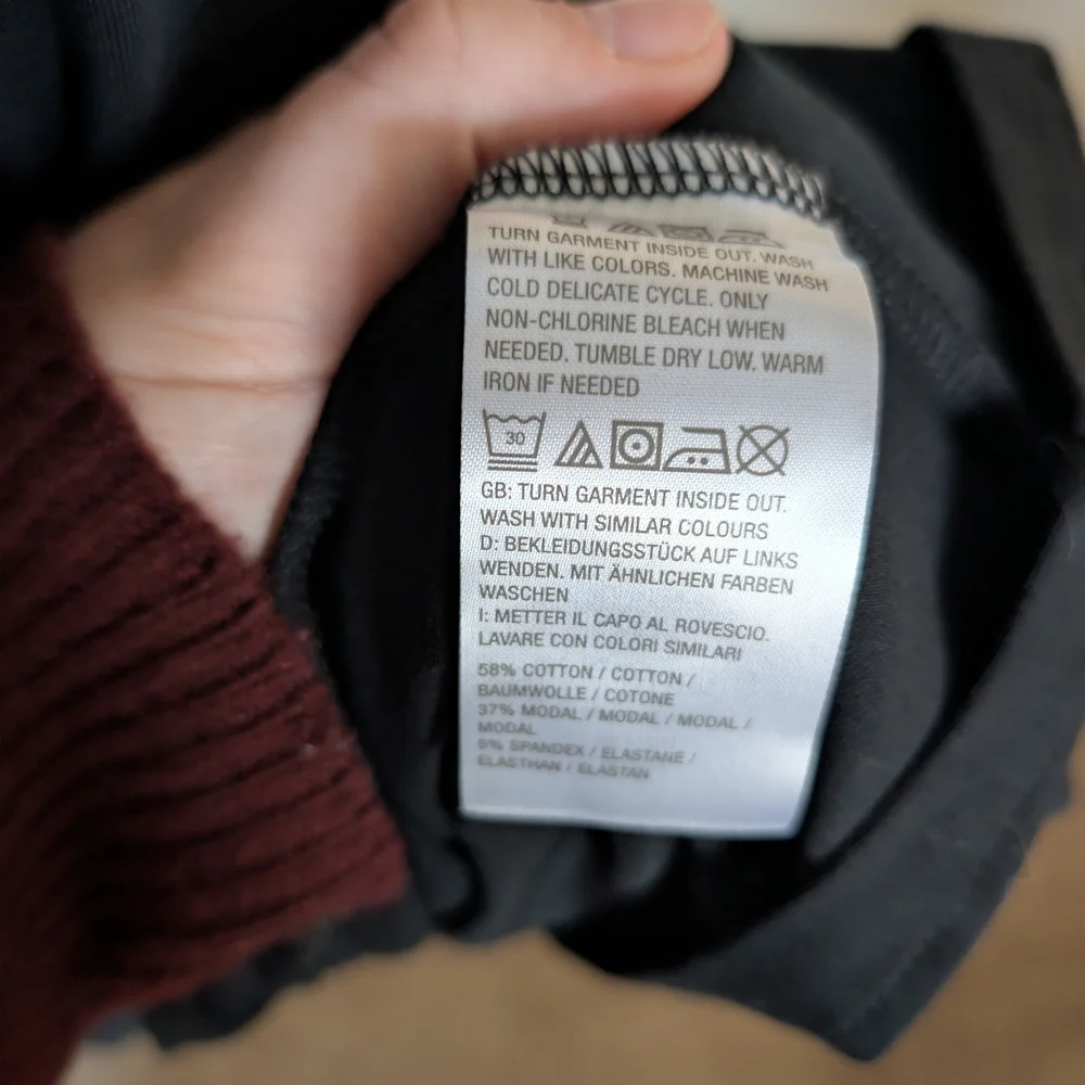 NWOT Isaac Mizrahi Short Sleeve Cotton Modal Tiered Midi Dress Black XS Petite - Picture 5 of 8